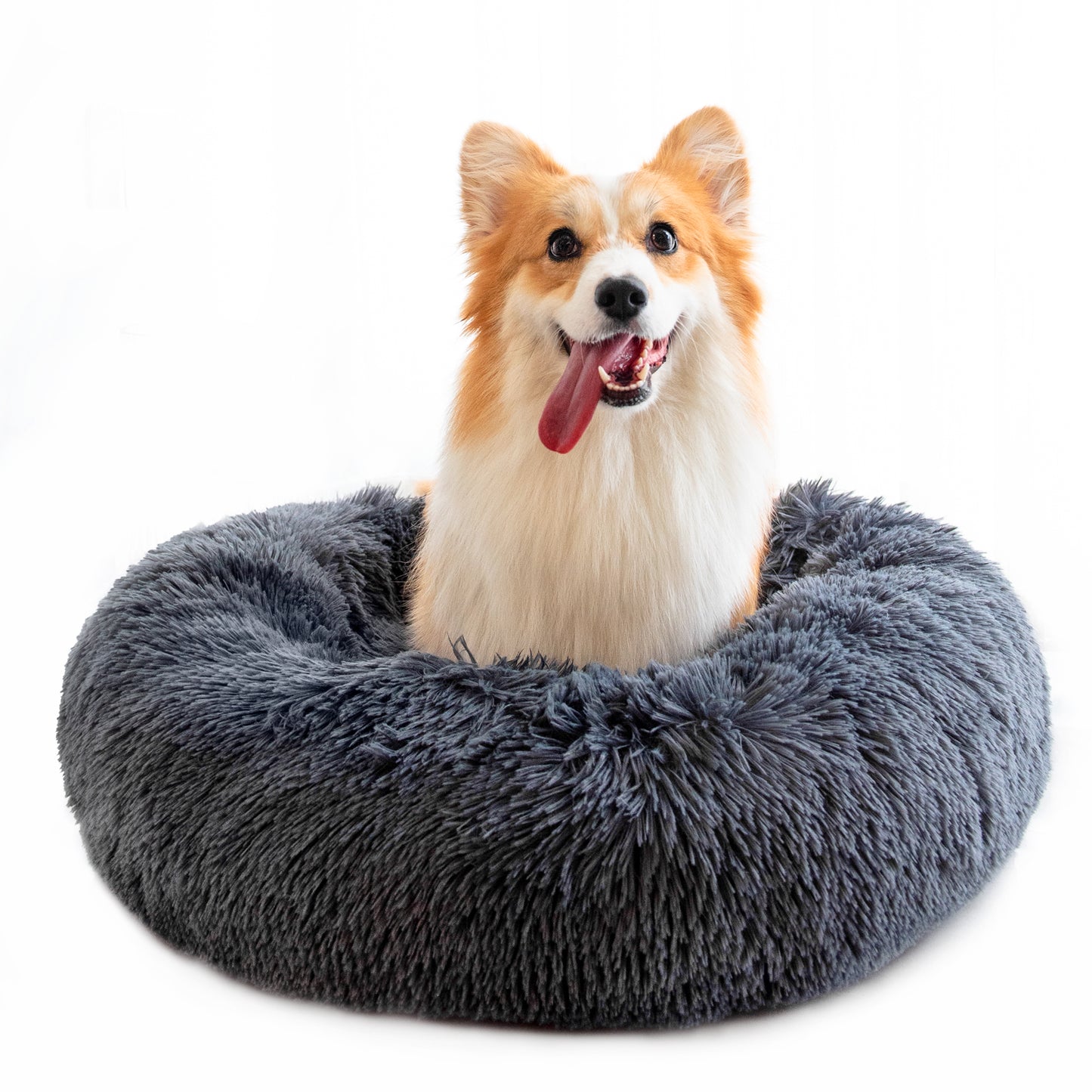 Round Plush Bed