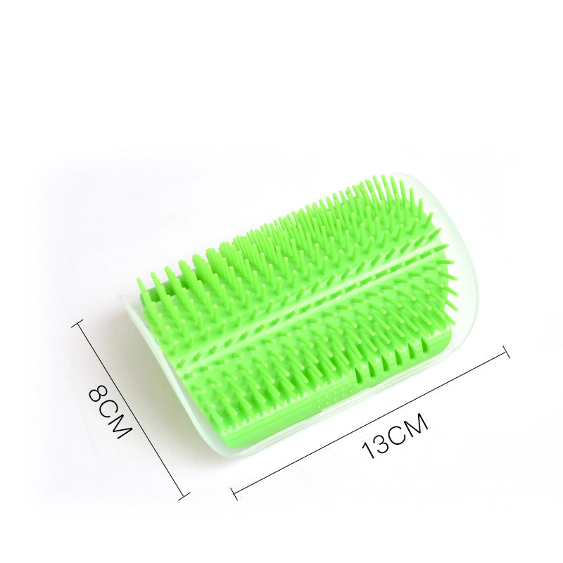 Self-Grooming Brush Wall Rubbing Device