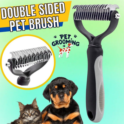 Professional 2-Comb Shedding Brush