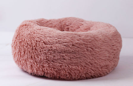 Round Plush Bed