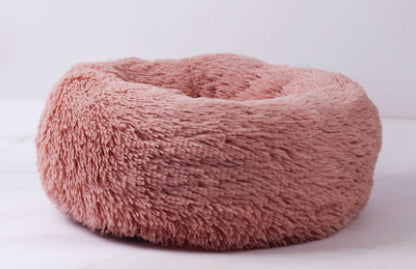 Round Plush Bed