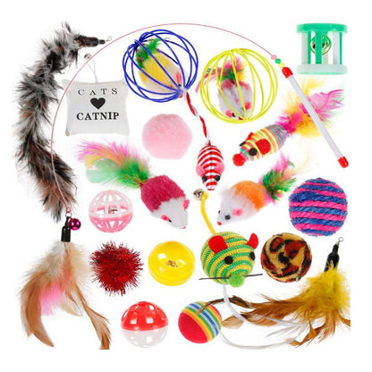 Multicolor Cat Toy Set