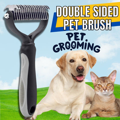 Professional 2-Comb Shedding Brush