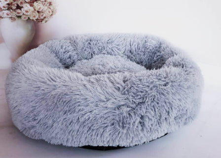 Round Plush Bed