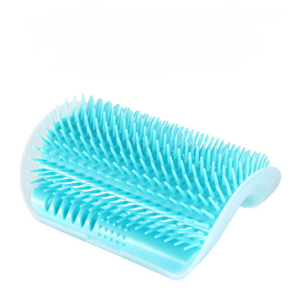 Self-Grooming Brush Wall Rubbing Device