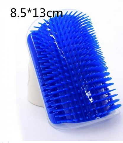 Self-Grooming Brush Wall Rubbing Device