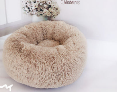 Round Plush Bed