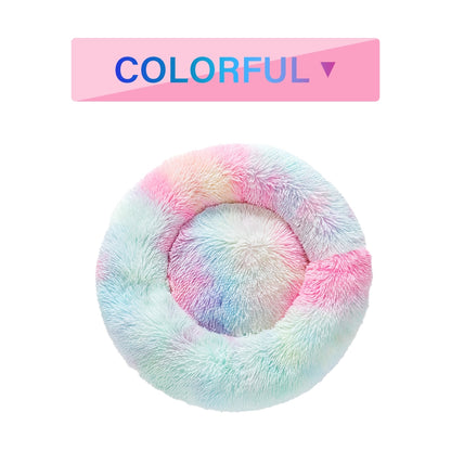 Warm Plush Donut Bed